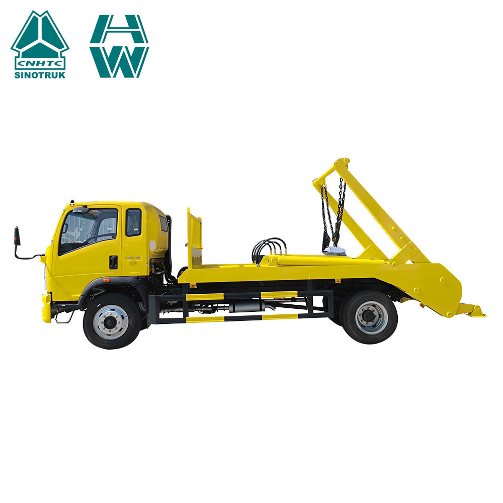 ساينو تراك 4X2 5CBM شاحنة القمامة ذات الذراع المتأرجح