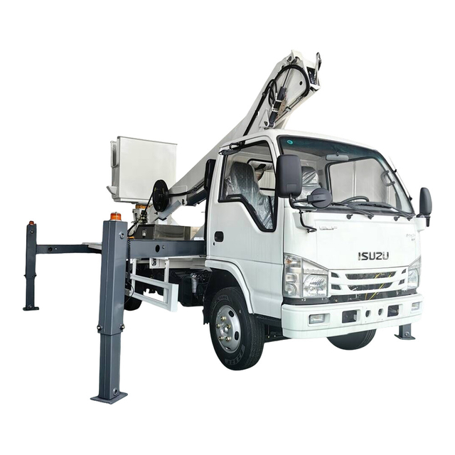 Howo Isuzu 4x2 Telescopic 20m Aerial منصة العمل الشاحنة