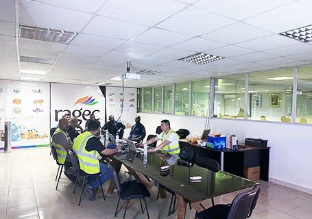 التدريب على الشاحنات في الكونغو لشركة RAGEC