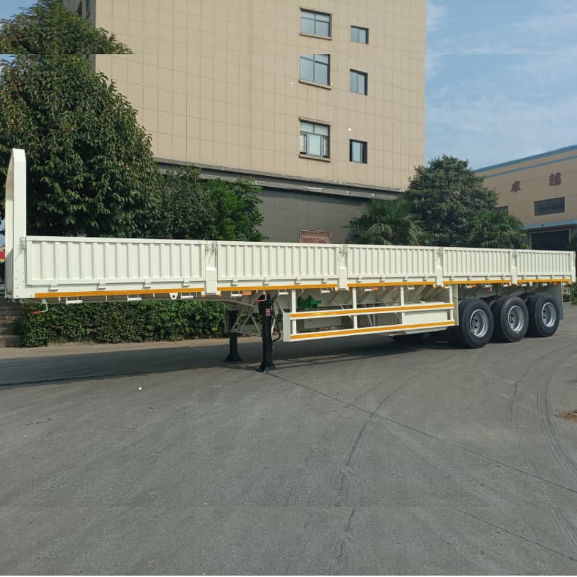 CIMC 3 محاور 60T 600 مم مقطورة جانبية للجزائر 2