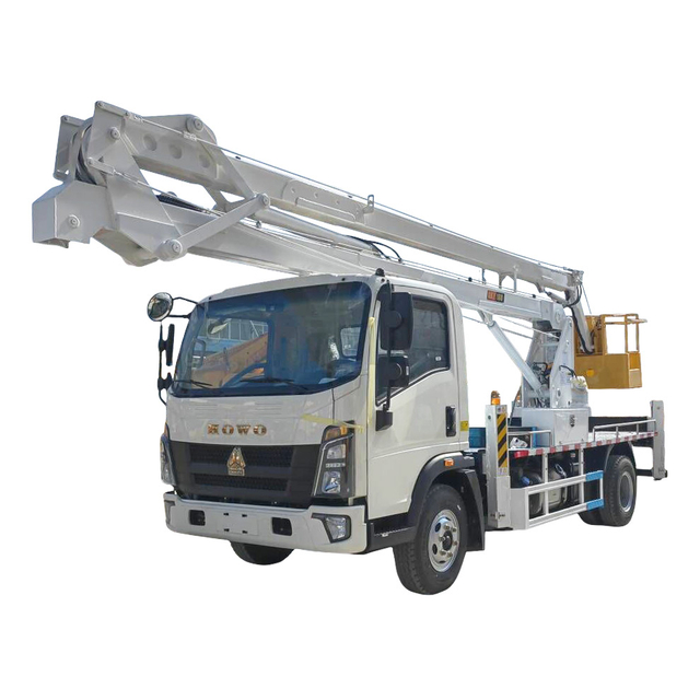  Sinotruk Howo 4x2 20m شاحنة منصة العمل الجوي مطوية