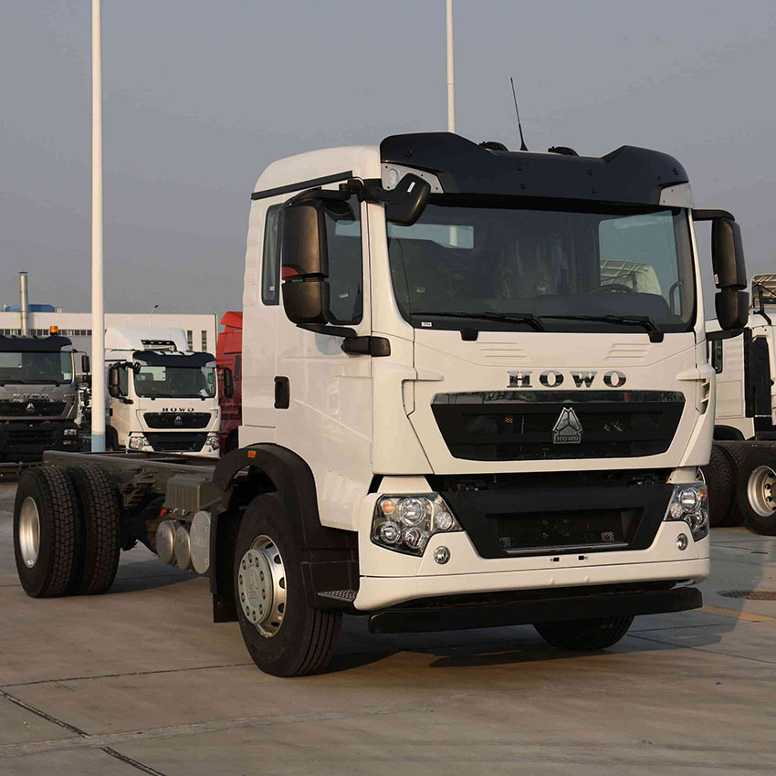 SINOTRUK HOWO TX 4X2 4700mm هيكل الشحن بقاعدة العجلات للجزائر 2 