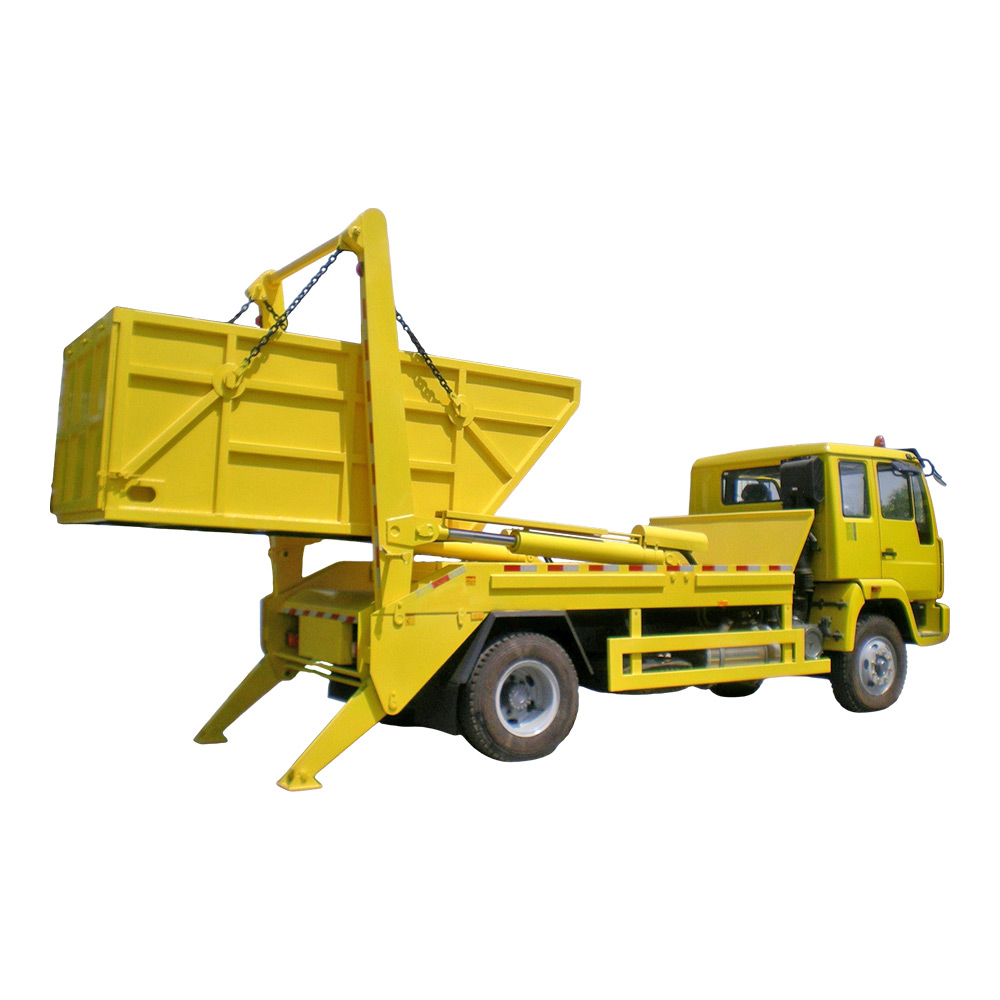 ساينو تراك 4X2 5CBM شاحنة القمامة ذات الذراع المتأرجح