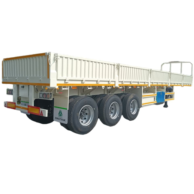 CIMC 3 محاور 60T 600mm مقطورة جانبية للجزائر 