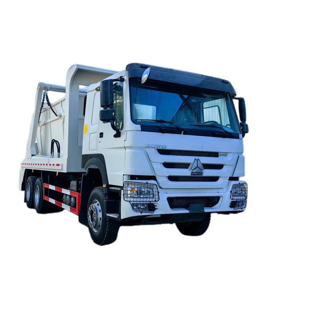 HOWO الثقيلة 6X4 12CBM شاحنة القمامة صندوق التخطي