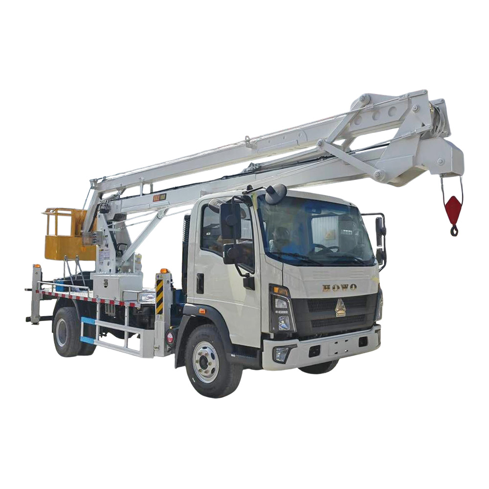  Sinotruk Howo 4x2 20m شاحنة منصة العمل الجوي مطوية