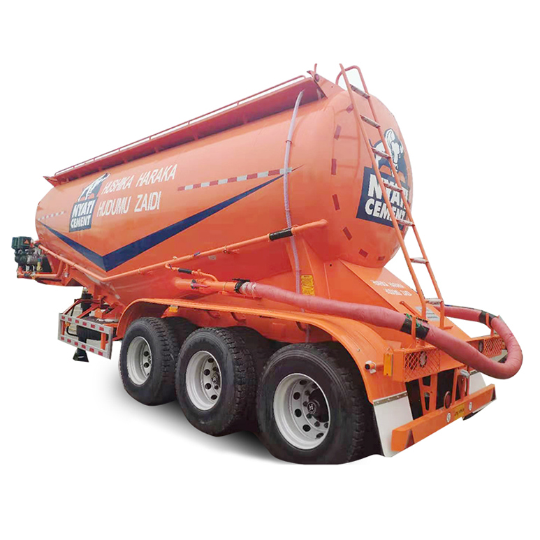 CIMC 3 محاور 45CBM مقطورة خزان الأسمنت السائبة