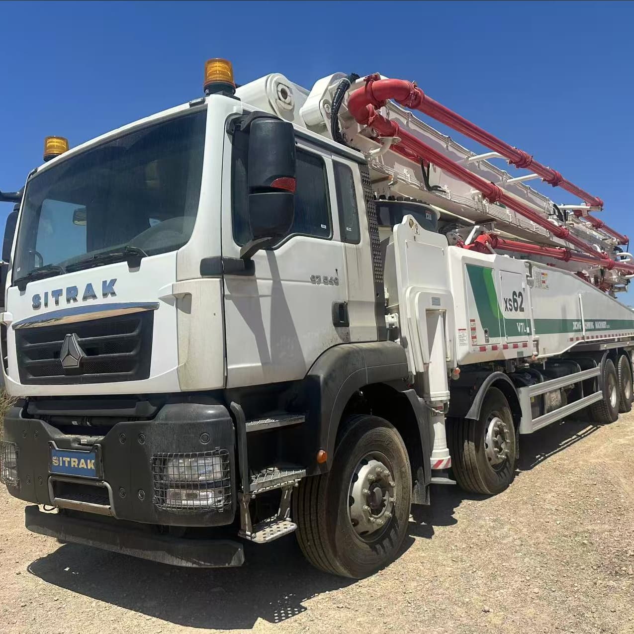 Sinotruk 52m XCMG MAN MAN محرك مزخرف شاحنة مضخة الازدهار