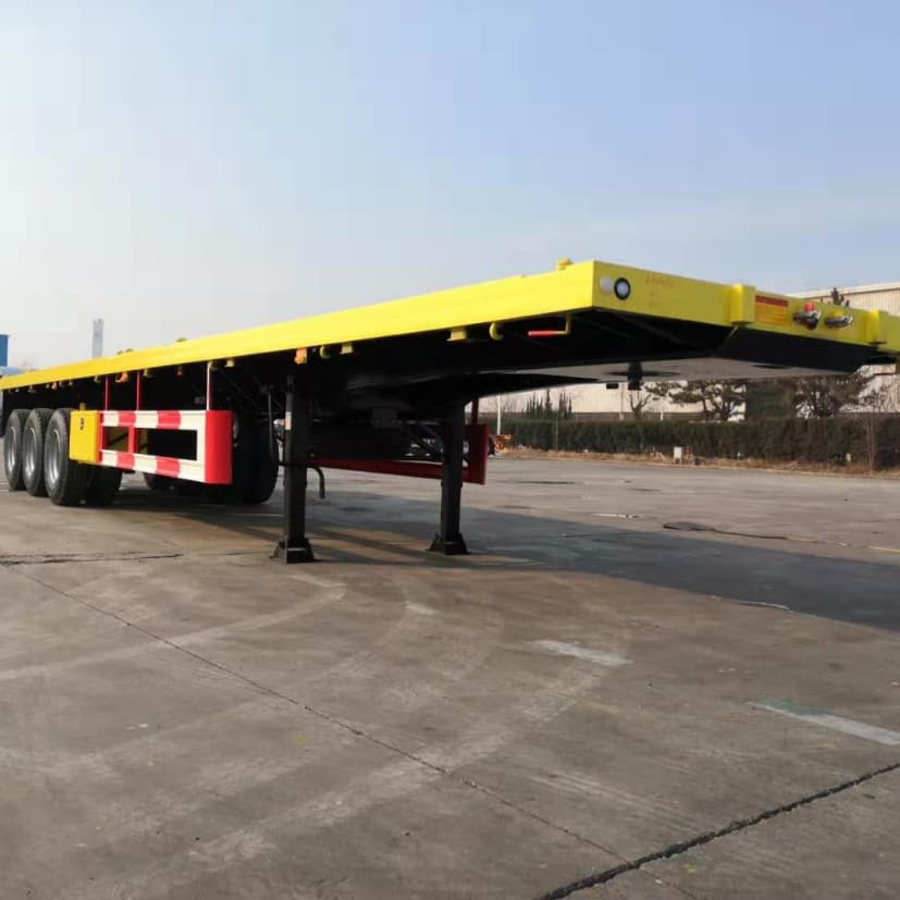 CIMC 3 محاور 60T مسطح مقطورة للجزائر