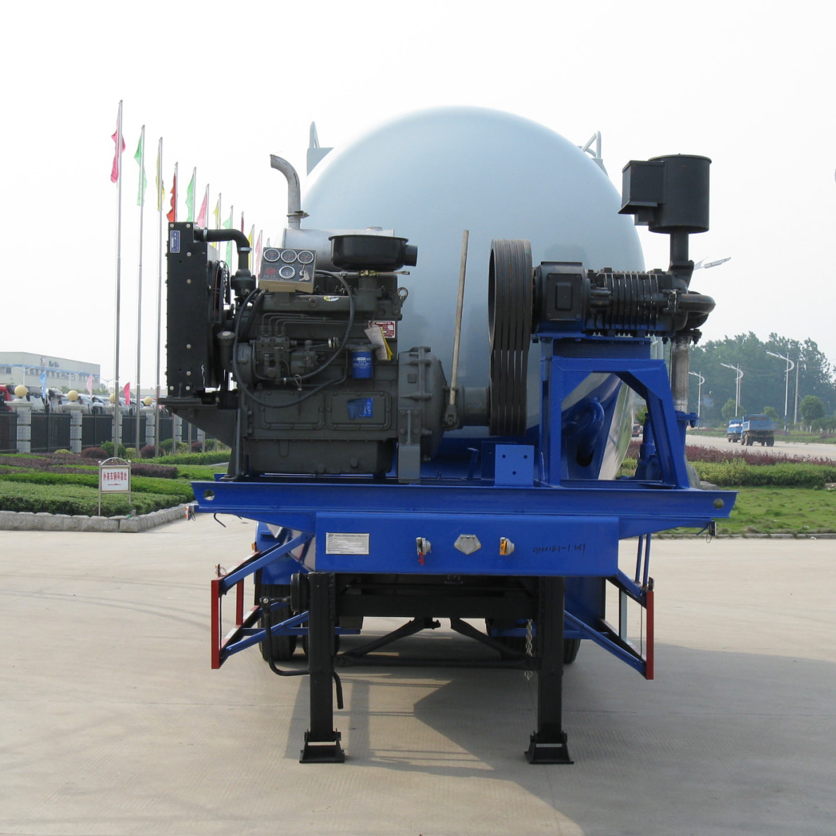 CIMC 3 محاور 40CBM خلاط الخلاط مقطورة الخزانة للجزائر الجزائر