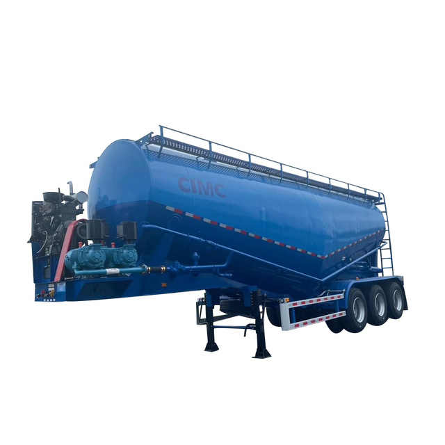 CIMC 3 محاور 40CBM مقطورة دبابة الأسمنت السائبة للجزائر