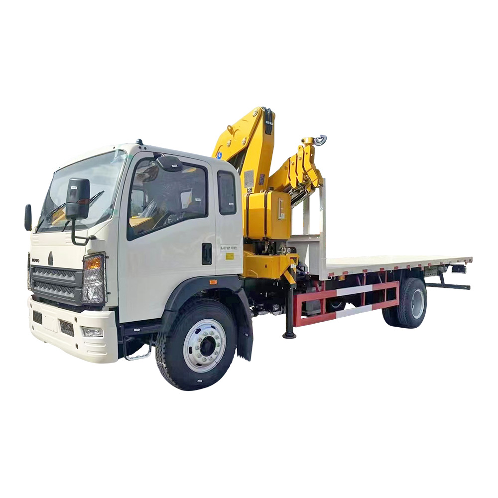 ساينو تراك HOWO 4X2 5T شاحنة رافعة مطوية