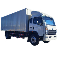 HOWO 4X2 10T Van Box Lorry Transport Cargo Truck في المخزون
