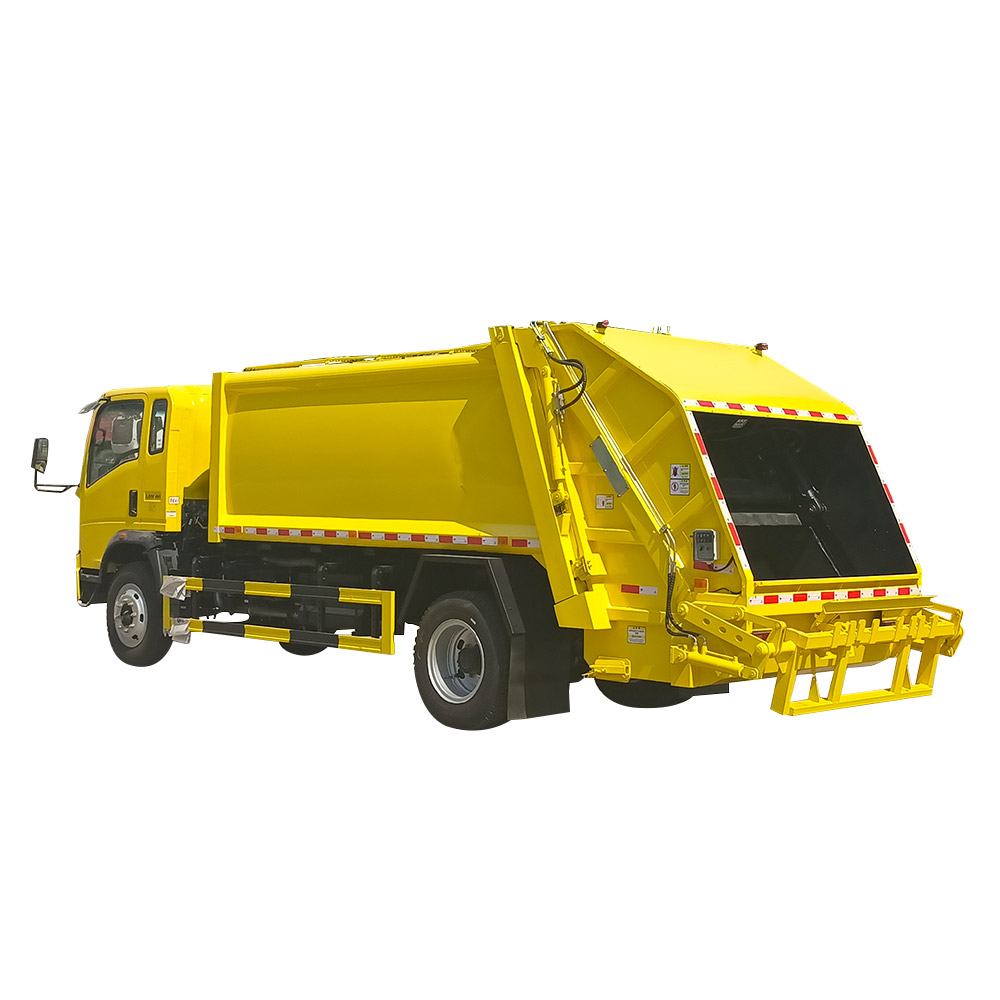 Sinotruk Howo 4x2 8CBM شاحنة القمامة ضاغط