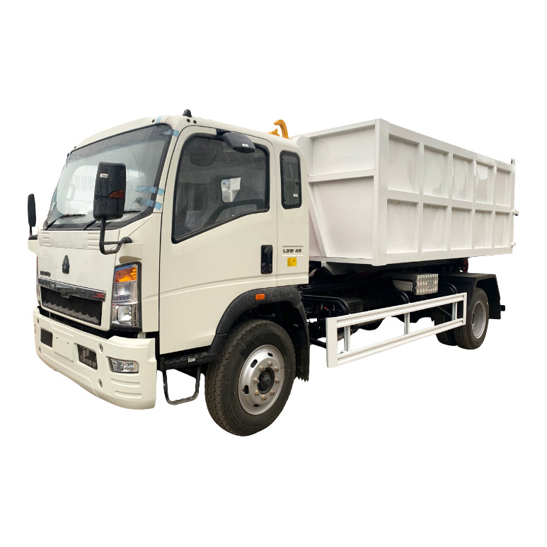 ساينو تراك HOWO 4X2 10CBM شاحنة القمامة ذات الخطاف 1