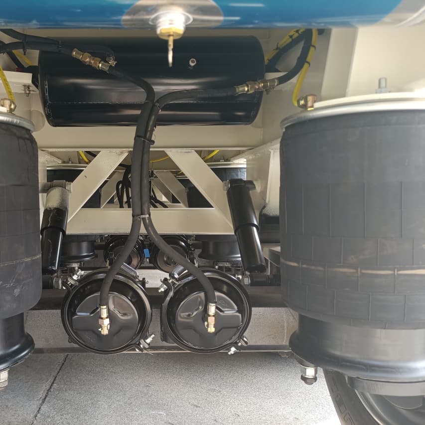 CIMC 3 محاور 60T مقطورة حاوية مسطحة