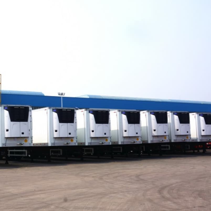 مقطورة ثلاجة 3 محاور 40 قدم مع مبرد Thermo King