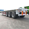CIMC 3 Axles 40ft 40t مسطح مقطورة للجزائر