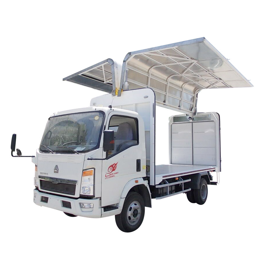SINOTRUK HOWO 4X2 5T شاحنة صندوقية خفيفة الوزن