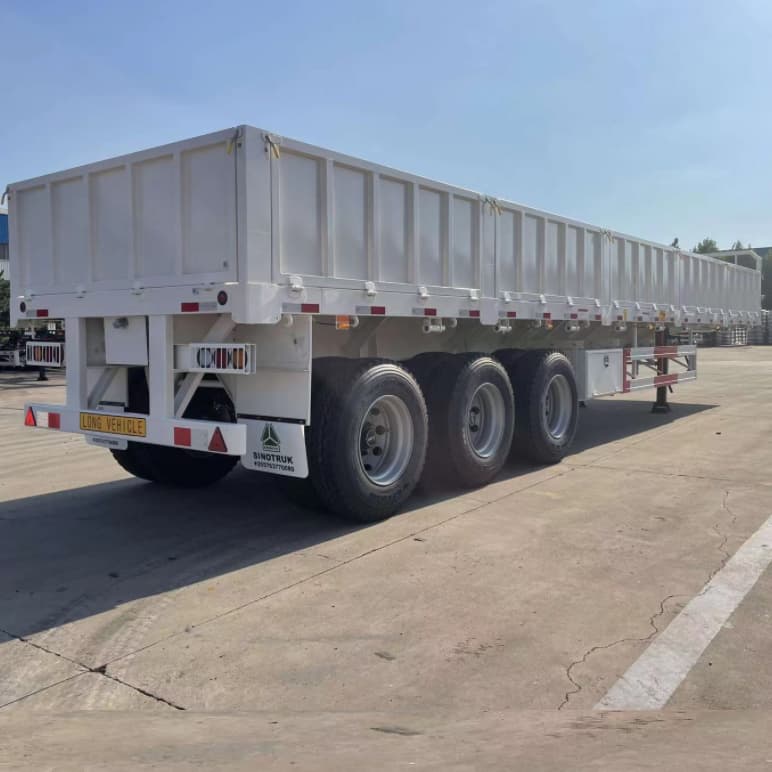 CIMC 3 Axles 60T Drop Side Trailer للجزائر
