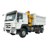 Sinotruk Howo 6x4 تفريغ شاحنة مع رافعة 