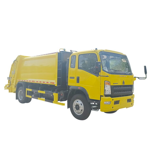 Sinotruk Howo 4x2 8CBM شاحنة القمامة ضاغط