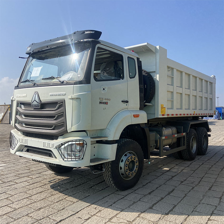 sinotruk howo nx 6x4 tipper dump truck with electric tarpaulin 4 