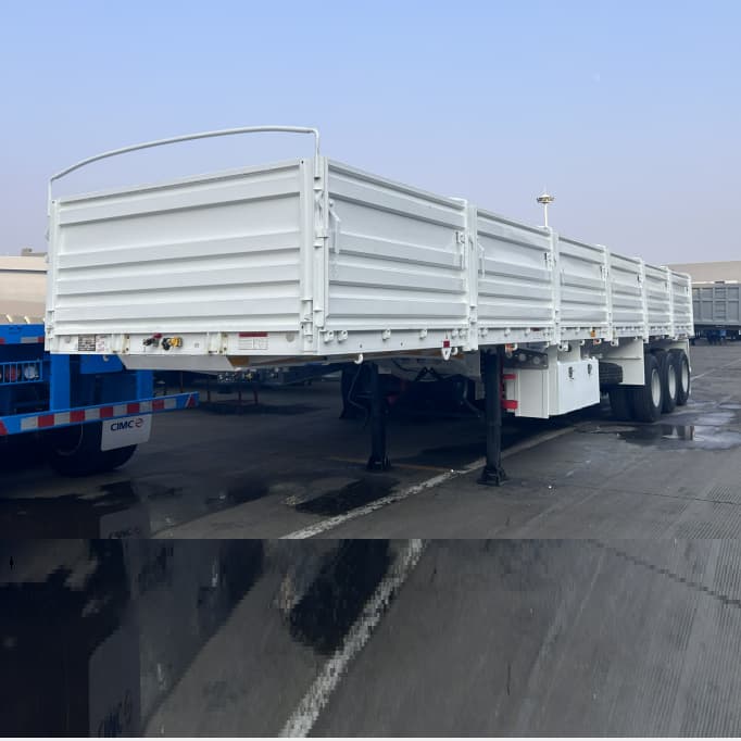 CIMC 3 محاور 40T 800mm مقطورة جانبية للجزائر