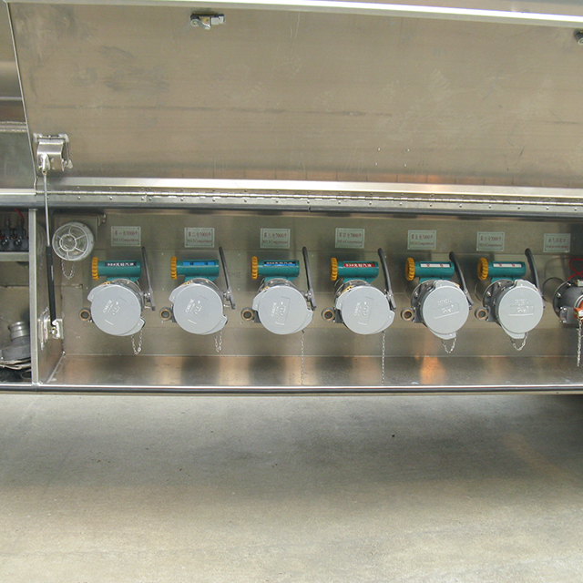 3 محاور 46000 لتر مقطورة خزان وقود من الألومنيوم