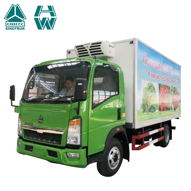 شاحنة التبريد الخفيفة HOWO 4X2 5T