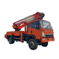 Howo 4x4 عزل شاحنة منصة العمل الجوي